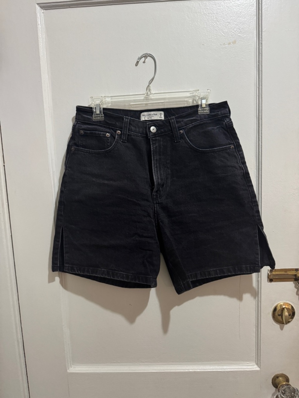 Abercrombie & Fitch Black Denim Cutoff Shorts